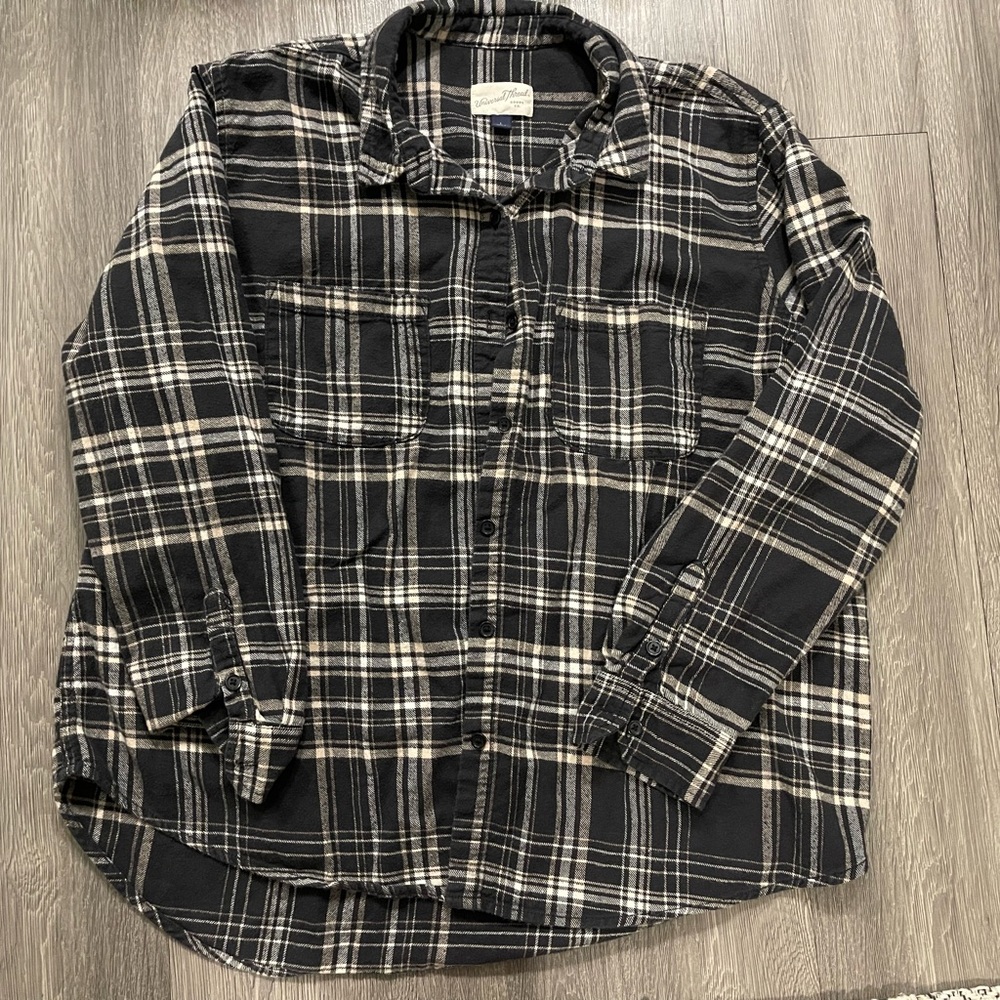 Button up plaid shirt